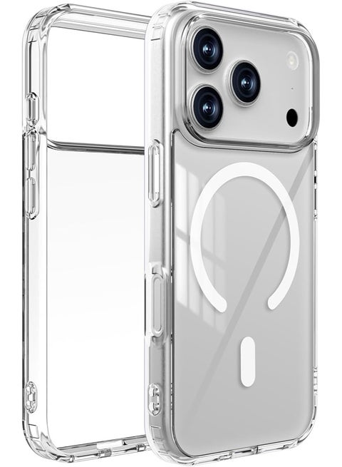 Magnetic Cover for iPhone New 17 Pro Max Compatible with MagSafe, Shockproof Mobile Phone Bumper Case, Anti-Scratch Back